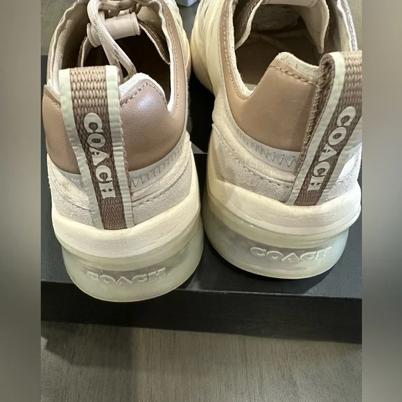 COACH Citysole Sue Runner Sneakers in Color Chalk/Taupe Size 9.5 B - Picture 9 of 12